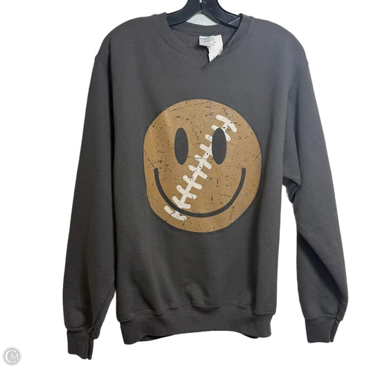 Sweatshirt Crewneck By Port & Company In Grey, Size: M