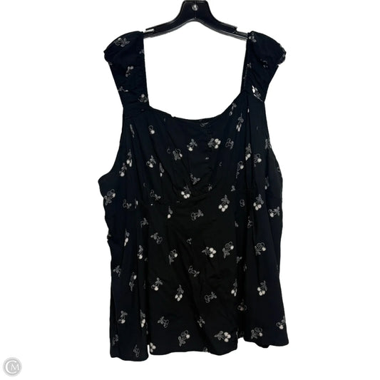 Top Sleeveless By Torrid In Black, Size: 4x
