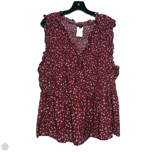 Top Sleeveless By Torrid In Mauve, Size: 2x