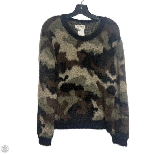 Sweater By Cloth & Stone In Camouflage Print, Size: Xs