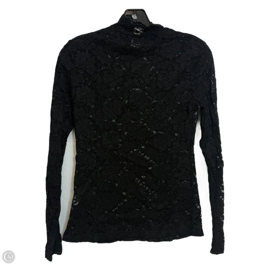 Top Long Sleeve By Clothes Mentor In Black, Size: M