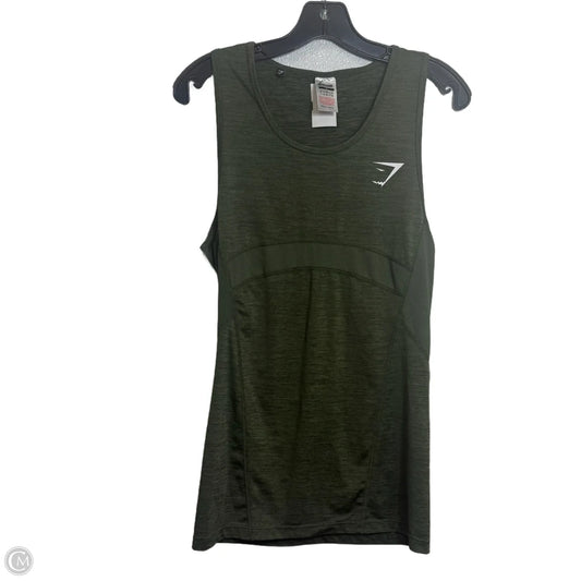Athletic Tank Top By Gym Shark In Green, Size: M