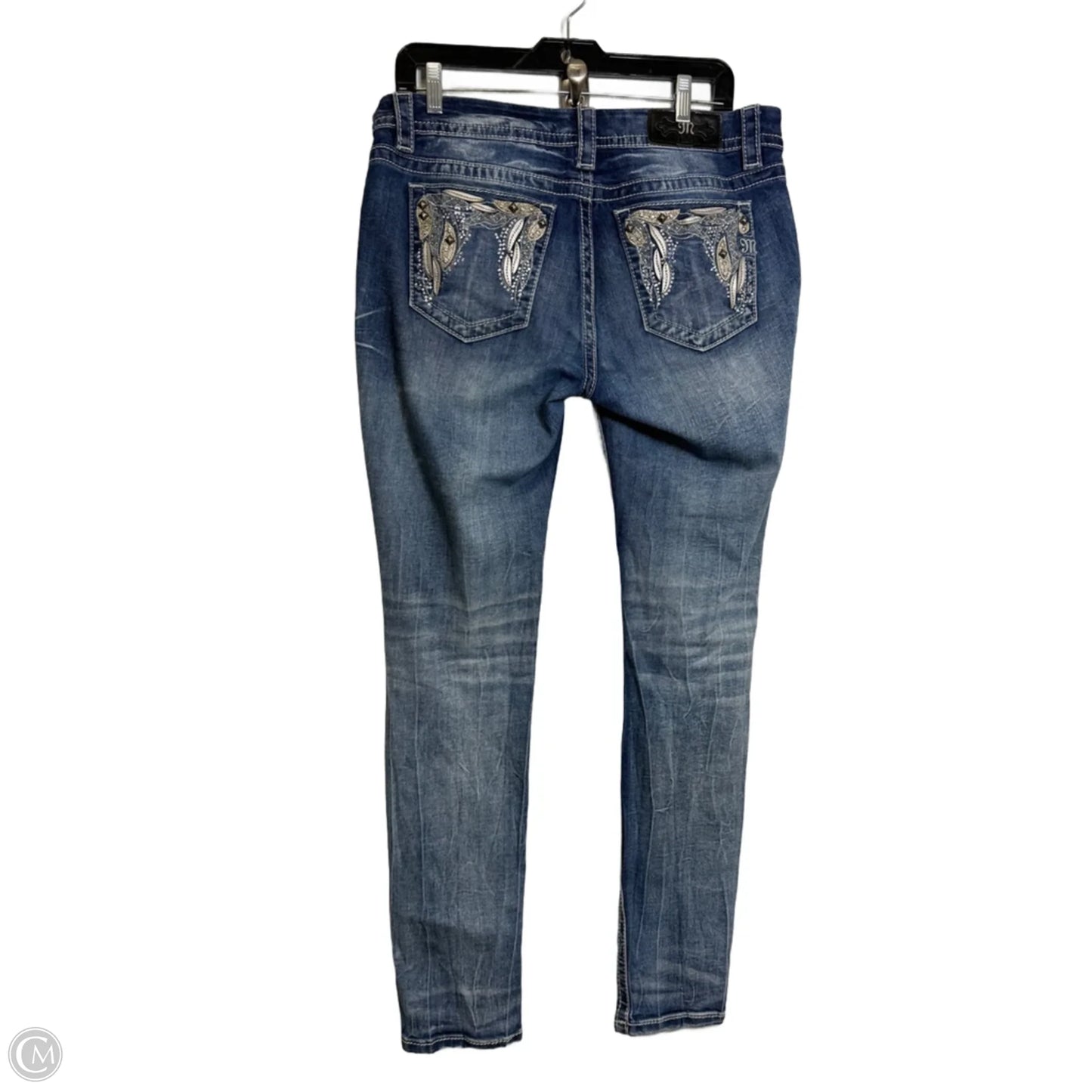 Jeans Skinny By Miss Me In Blue Denim, Size: 8