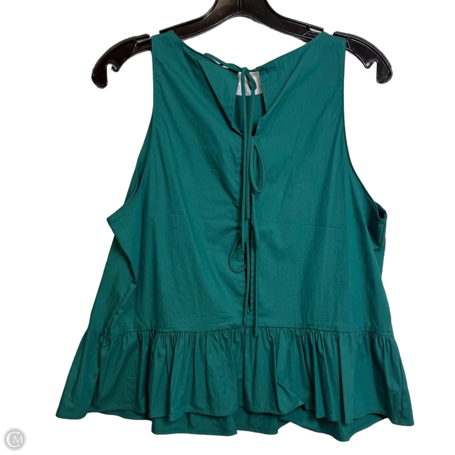 Top Sleeveless By Mng In Teal, Size: 8