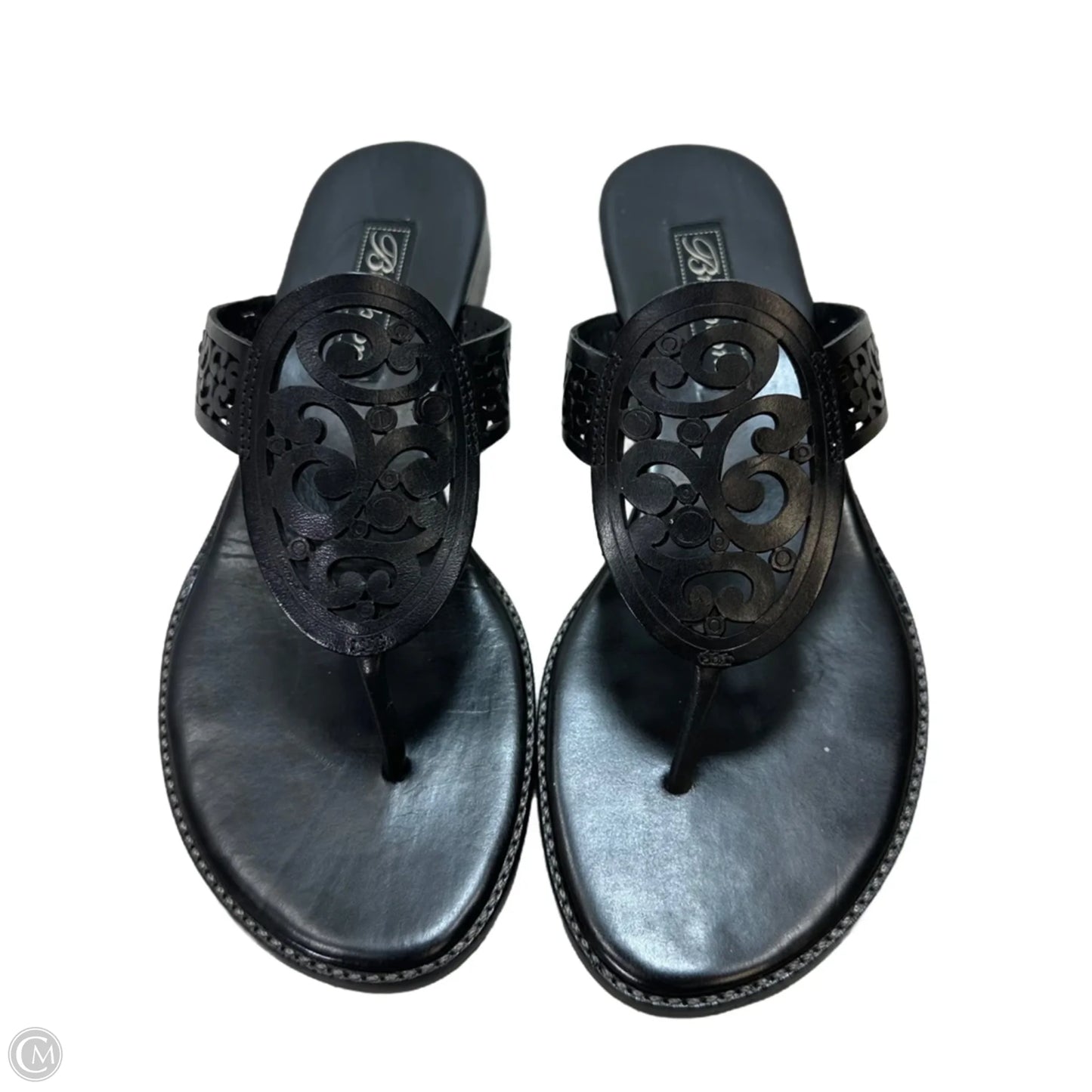 Sandals Flip Flops By Brighton In Black, Size: 7.5
