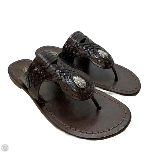 Sandals Flip Flops By Brighton In Brown, Size: 7.5