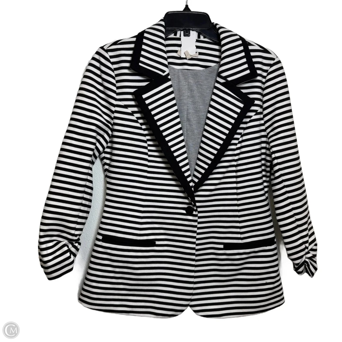 Blazer By Hawthorn In Striped Pattern, Size: L