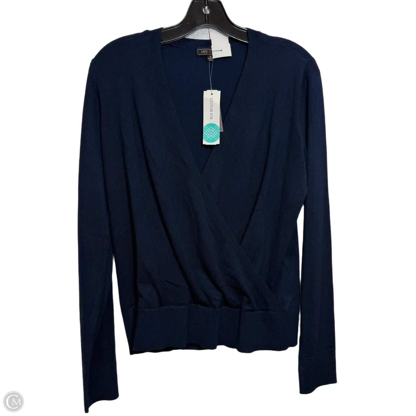 Sweater By Clothes Mentor In Navy, Size: M