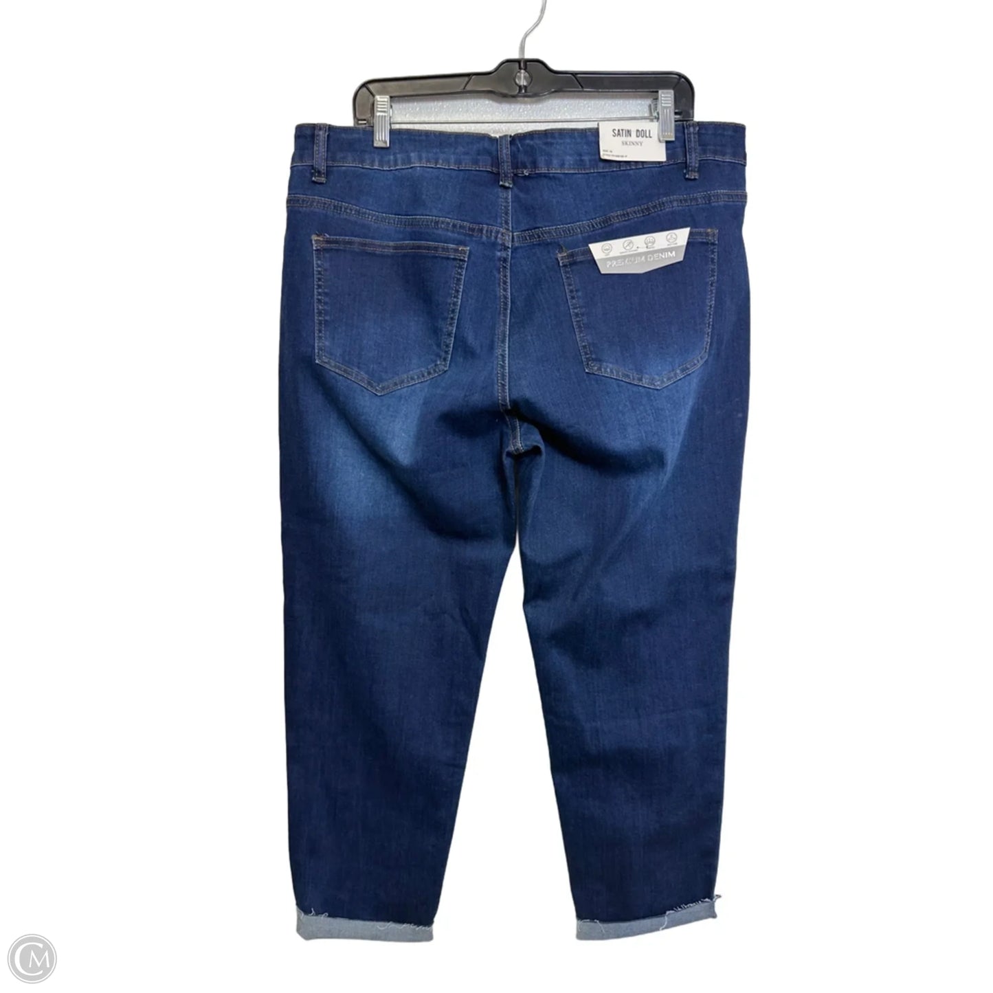 Jeans Skinny By Cme In Blue Denim, Size: 18