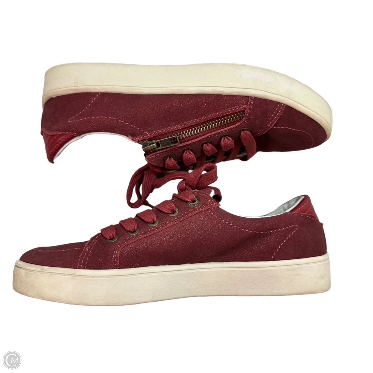 Shoes Athletic By Clothes Mentor In Maroon, Size: 6.5