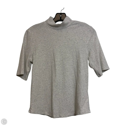 Athletic Top Short Sleeve By Athleta In Grey, Size: M