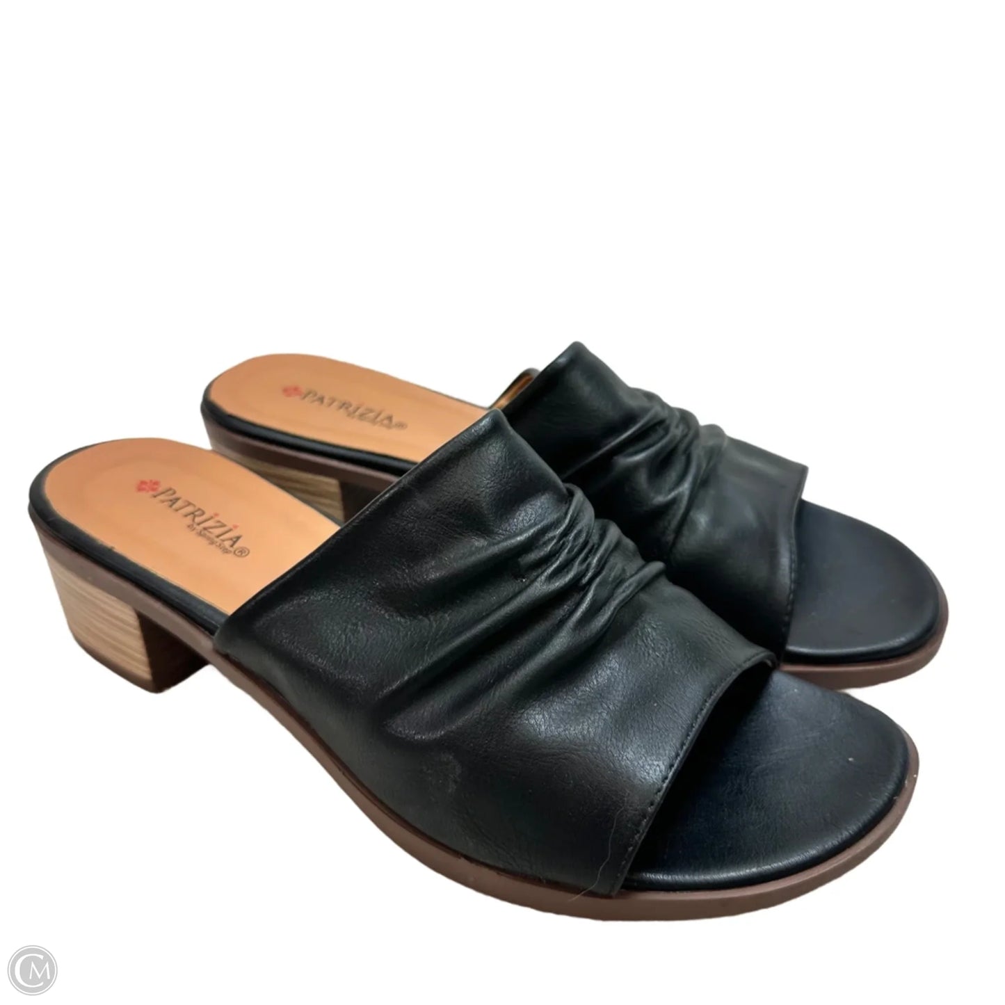 Sandals Heels Block By Clothes Mentor In Black, Size: 9