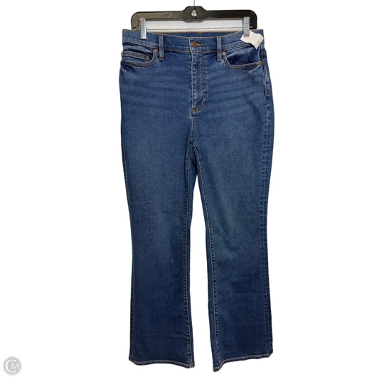 Jeans Straight By Lands End In Black Denim, Size: 10