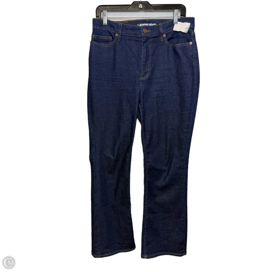 Jeans Straight By Lands End In Blue Denim, Size: 10