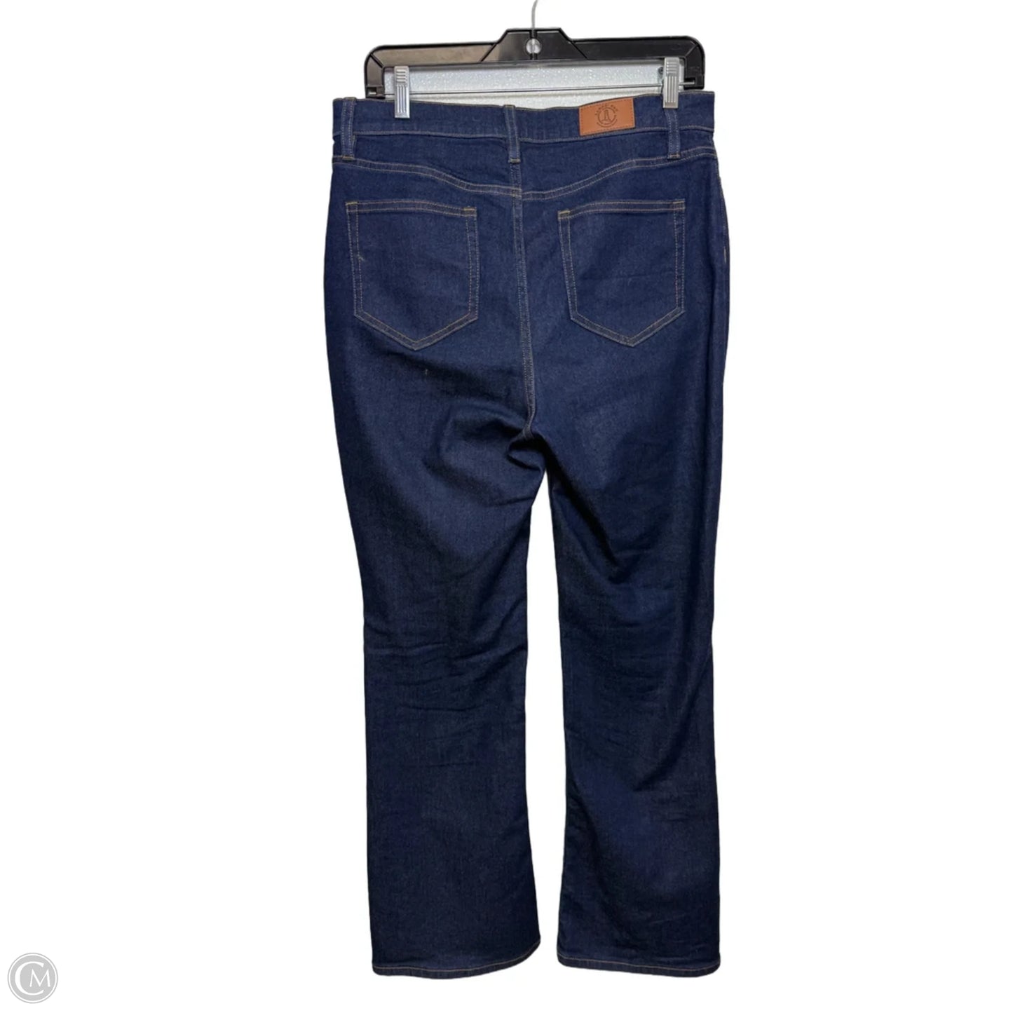 Jeans Straight By Lands End In Blue Denim, Size: 10