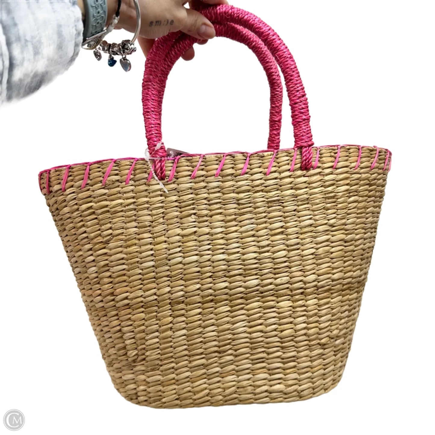 Heart straw Tote By Cmf, Size: Small