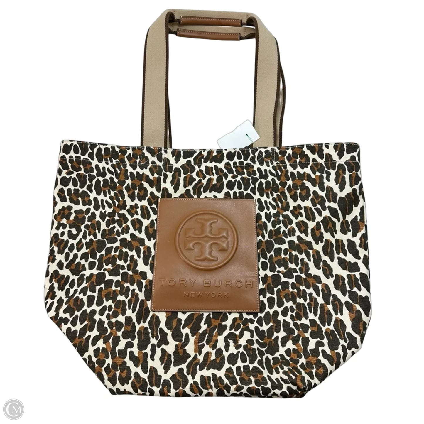 Ella Canvas Tote Designer By Tory Burch, Size: Medium