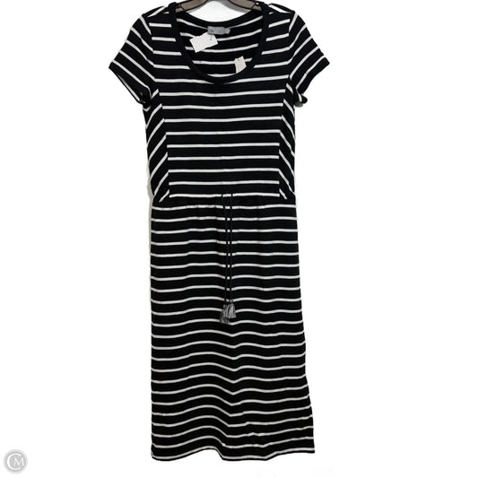 Dress Casual Midi By Talbots In Striped Pattern, Size: Xsp