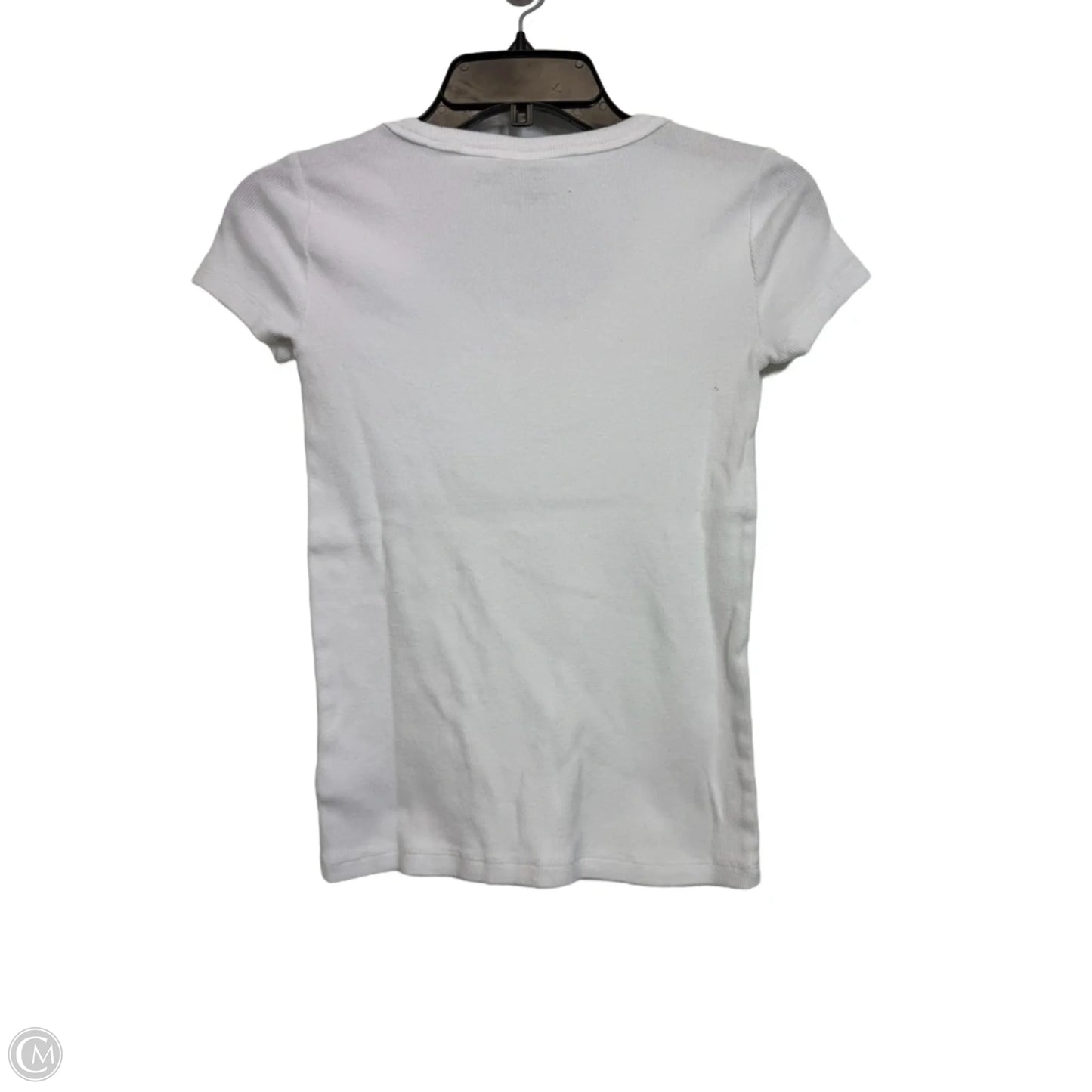 Top Short Sleeve Basic By Talbots In White, Size: Xsp