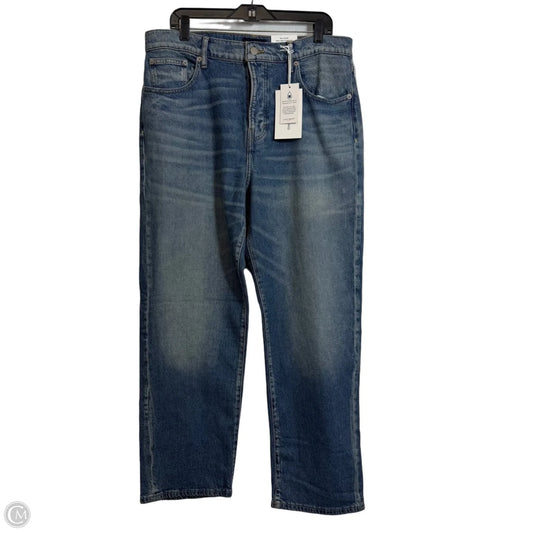 Jeans Straight By Lucky Brand In Blue Denim, Size: 14