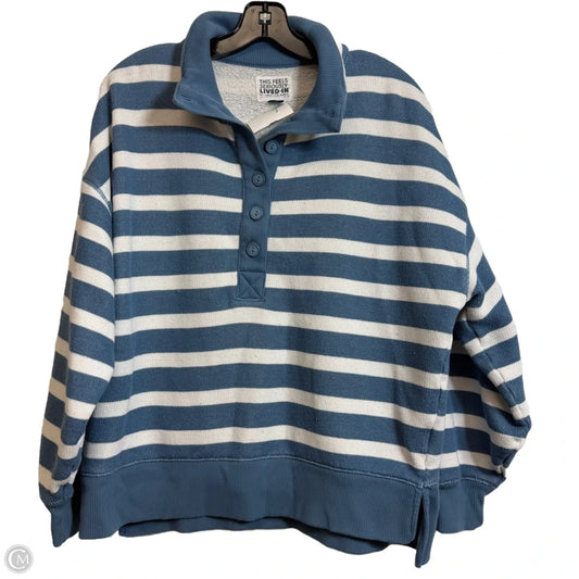 Top Long Sleeve By American Eagle In Striped Pattern, Size: Xs