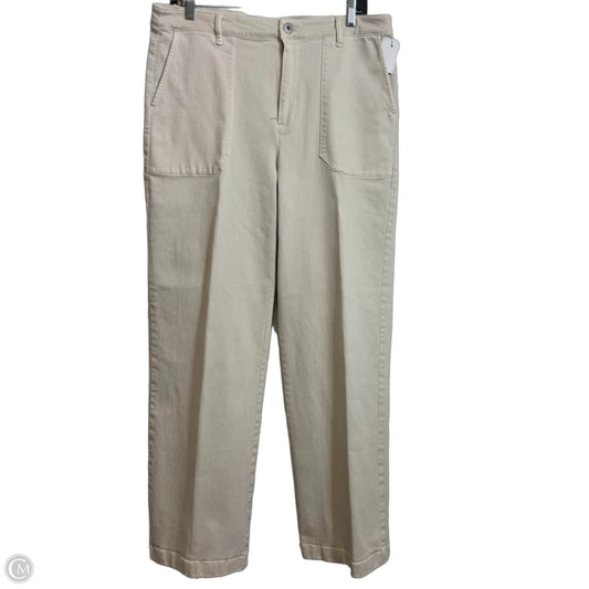 Jeans Wide Leg By J. Jill In Ivory, Size: 14