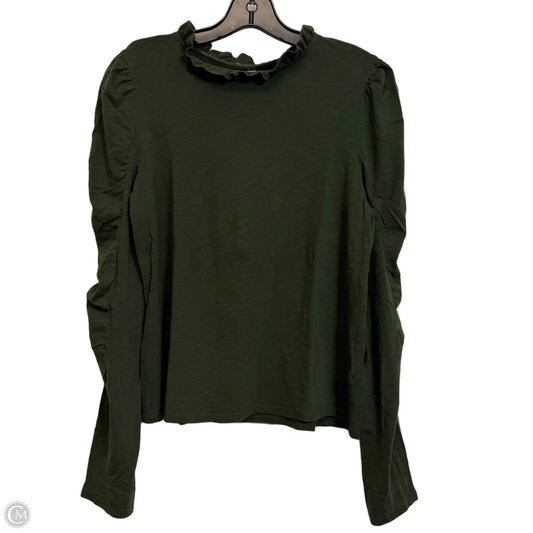 Top Long Sleeve Basic By Maeve In Green, Size: M