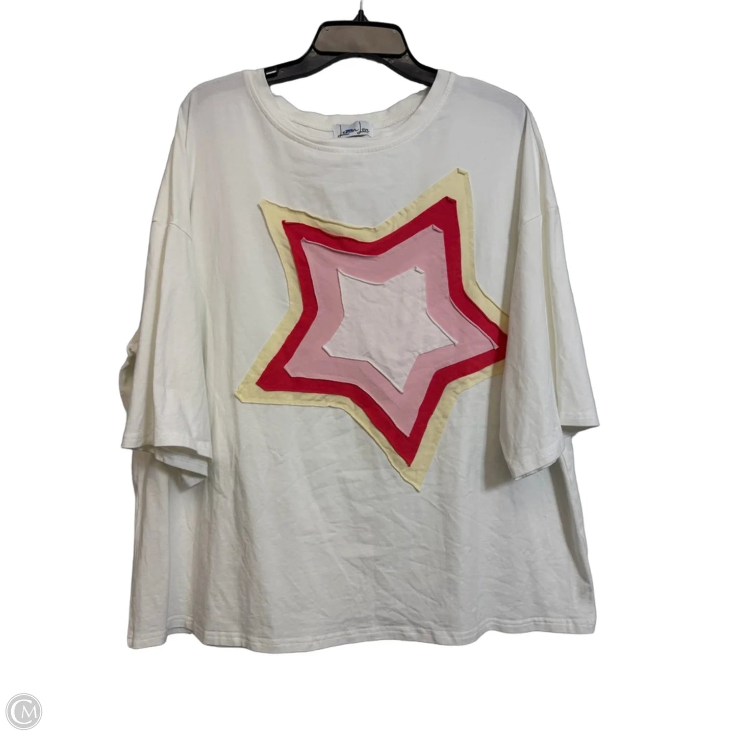 Top Short Sleeve Basic By Clothes Mentor In White, Size: Xl