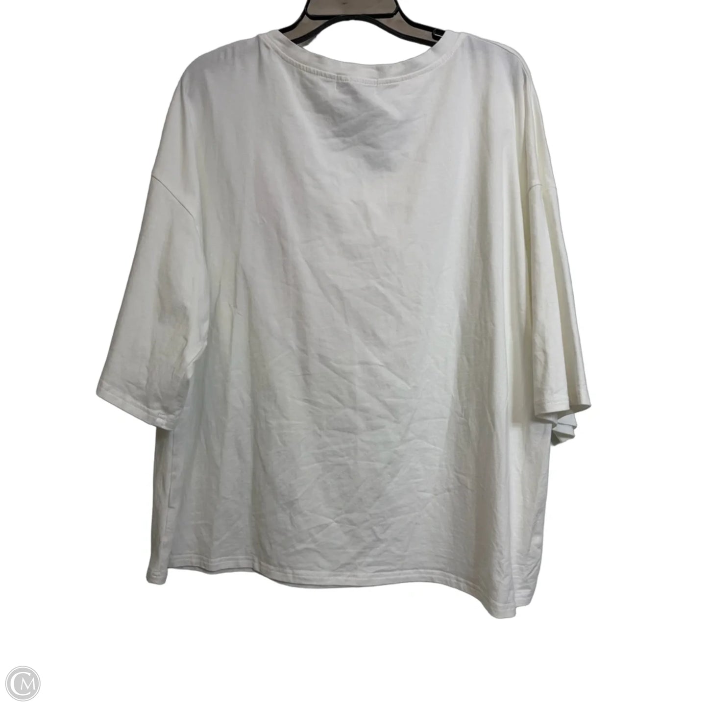 Top Short Sleeve Basic By Clothes Mentor In White, Size: Xl