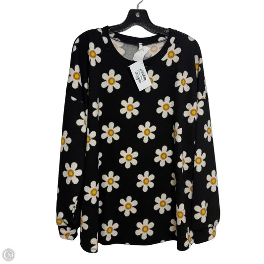 Top Long Sleeve By Clothes Mentor In Floral Print, Size: 1x