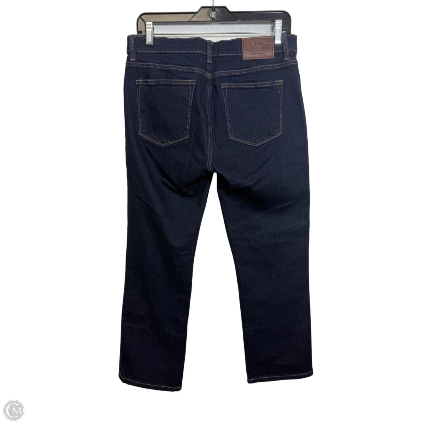 Jeans Straight By Lauren By Ralph Lauren In Blue Denim, Size: 6p