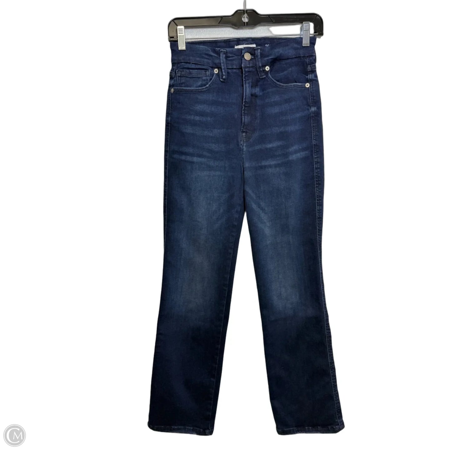 Jeans Straight By Good American In Blue Denim, Size: 0