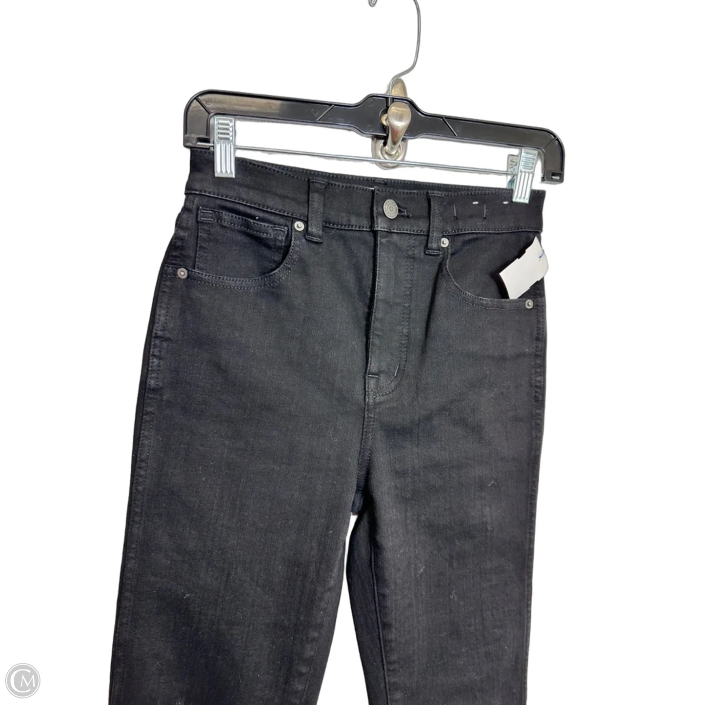 Jeans Skinny By Madewell In Black Denim, Size: 0
