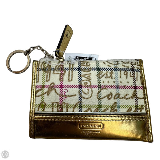 Coin Purse Designer By Coach, Size: Small