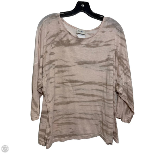 Top 3/4 Sleeve By Chicos In Tie Dye Print, Size: M