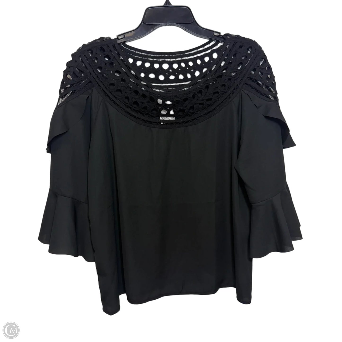 Top 3/4 Sleeve By Bebe In Black, Size: S