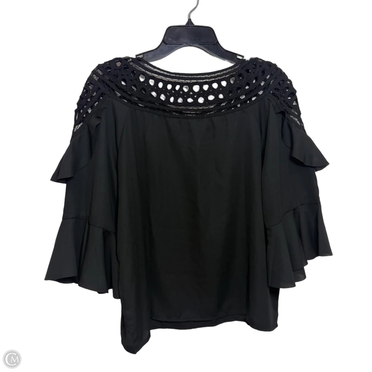 Top 3/4 Sleeve By Bebe In Black, Size: S