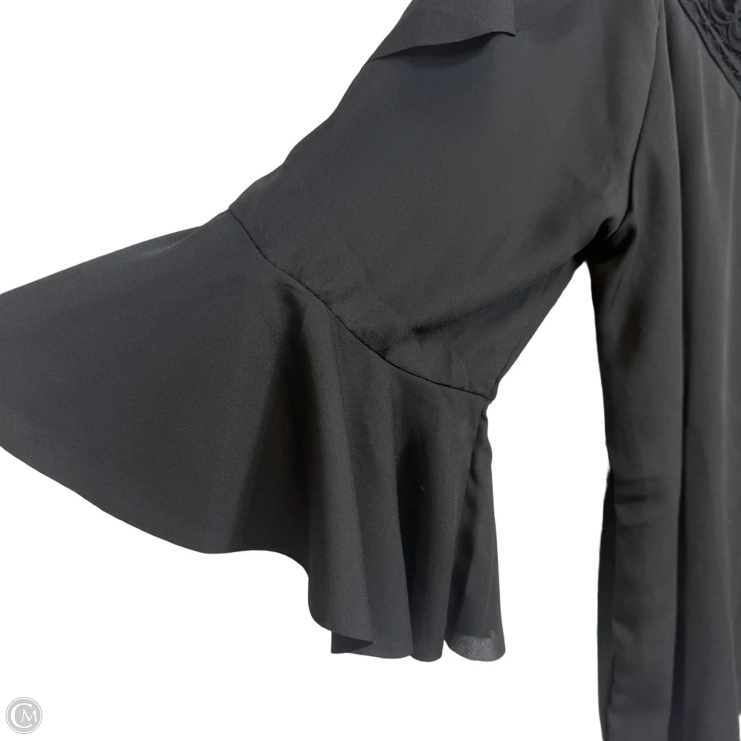 Top 3/4 Sleeve By Bebe In Black, Size: S