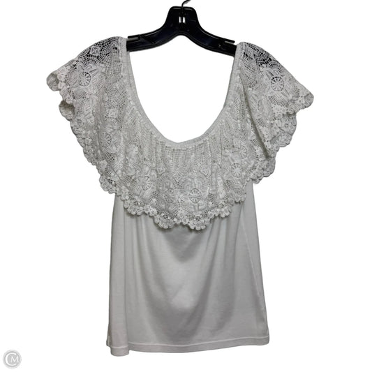 Top Sleeveless By Lauren By Ralph Lauren In White, Size: S