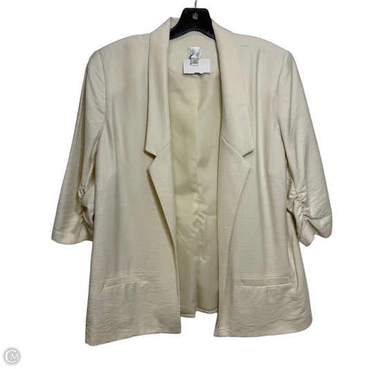 Blazer By Lc Lauren Conrad In Ivory, Size: 16