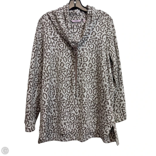 Top Long Sleeve By Any Body In Animal Print, Size: M