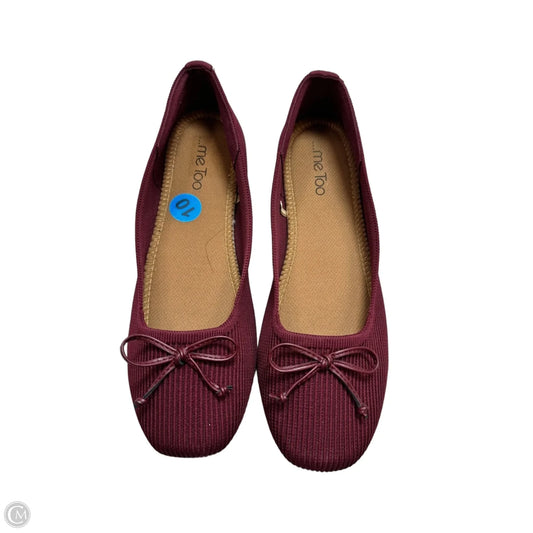 Shoes Flats By Me Too In Maroon, Size: 10