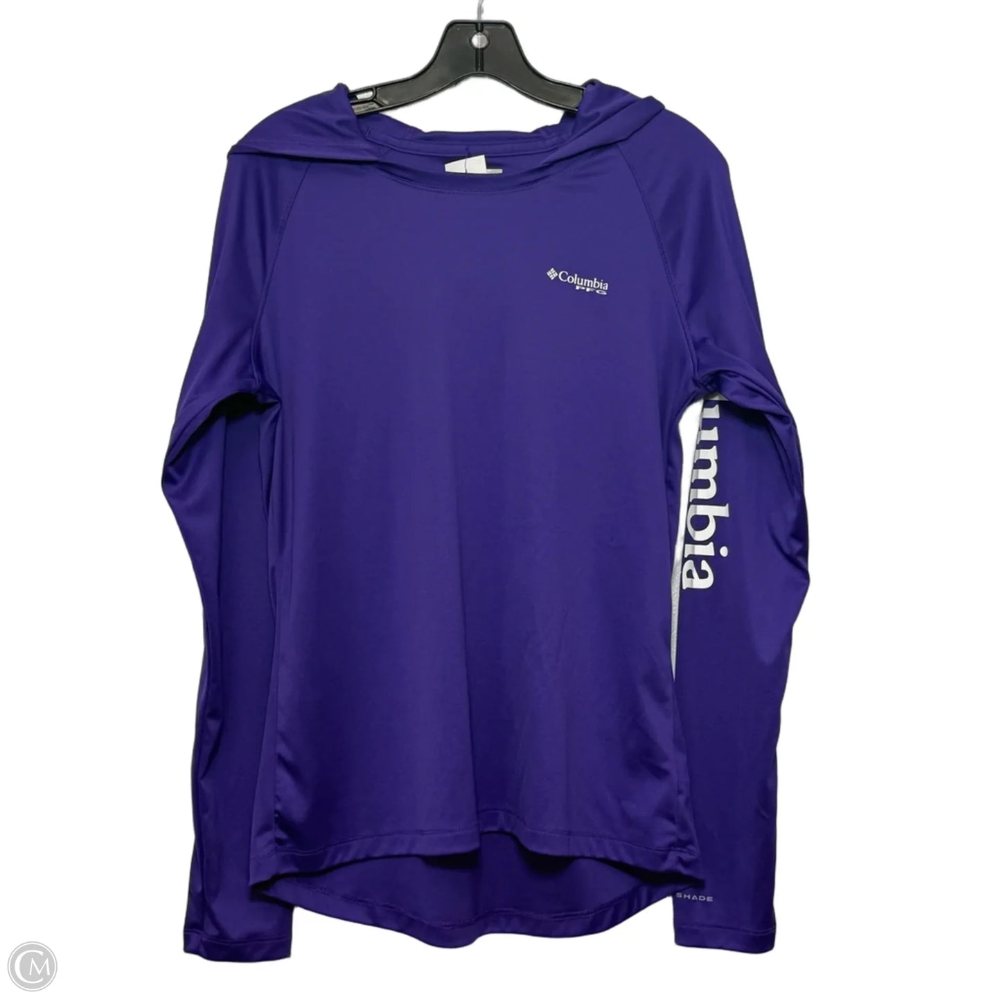 Athletic Top Long Sleeve Hoodie By Columbia In Purple, Size: M