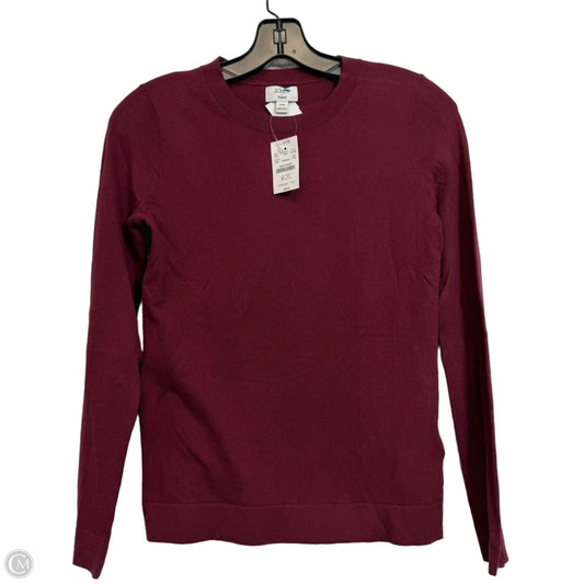Top Long Sleeve By J. Crew In Maroon, Size: Xxs