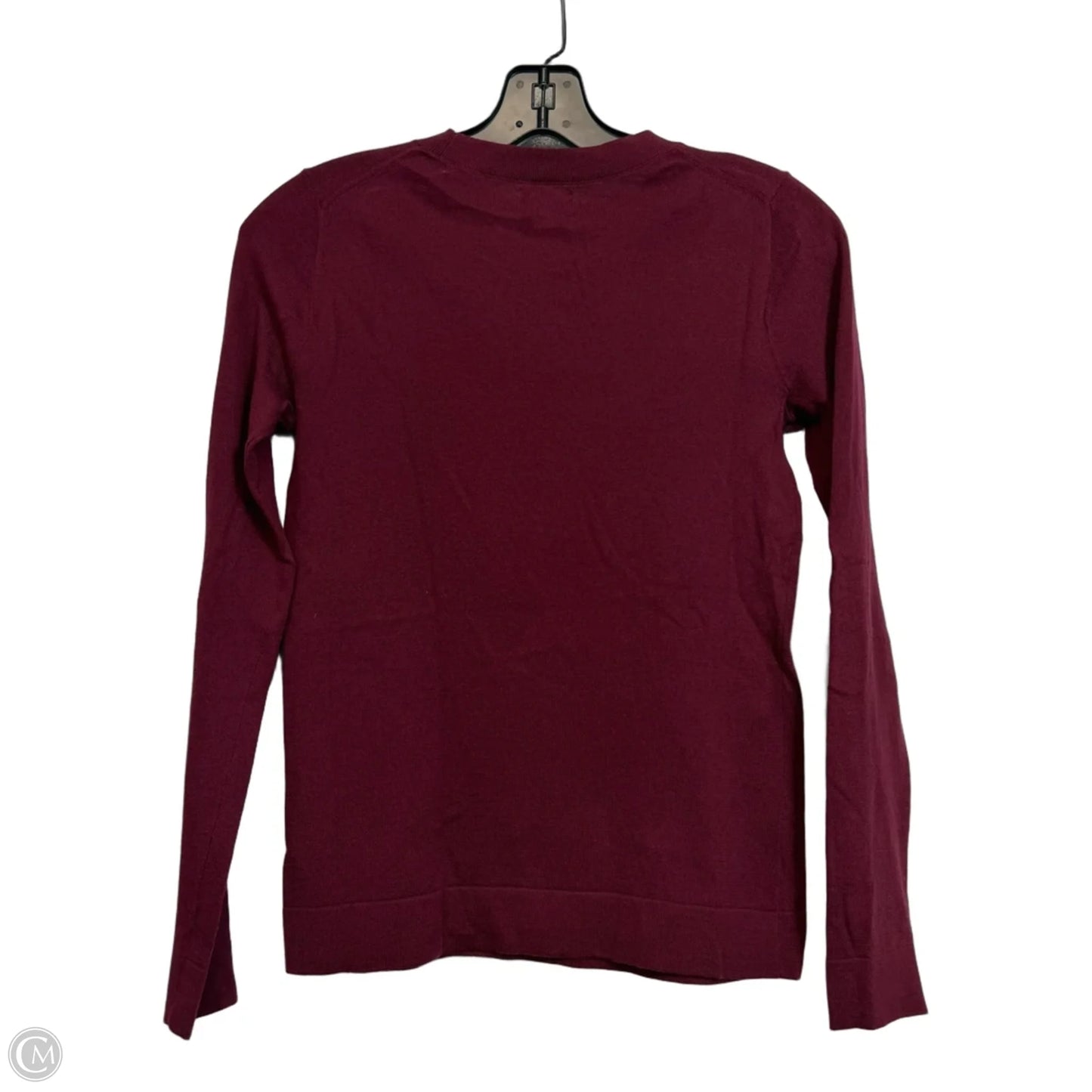 Top Long Sleeve By J. Crew In Maroon, Size: Xxs