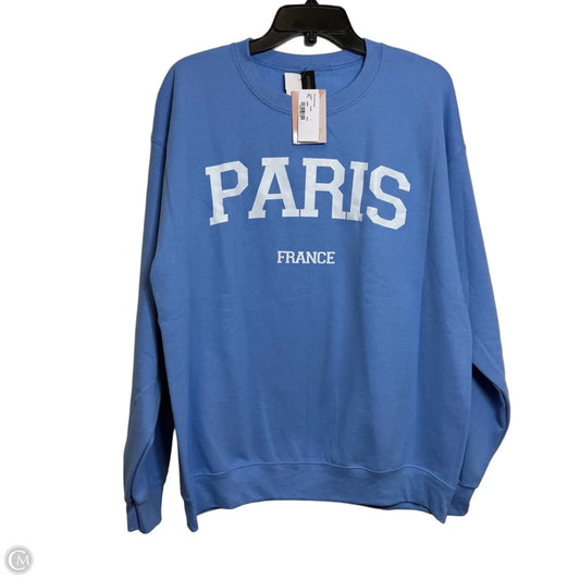 Sweatshirt Crewneck By Gildan In Blue, Size: L