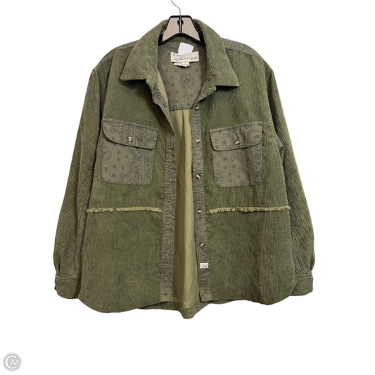 Top Long Sleeve By Vintage Havana In Green, Size: S