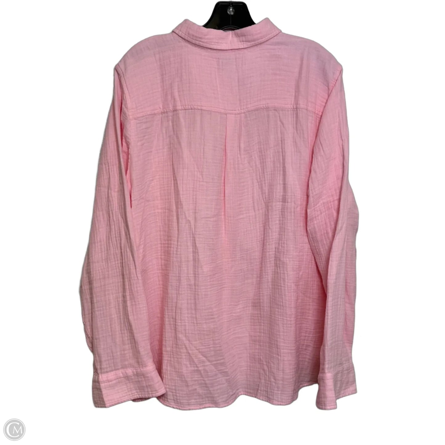 Top Long Sleeve By J. Crew In Pink, Size: Xxl