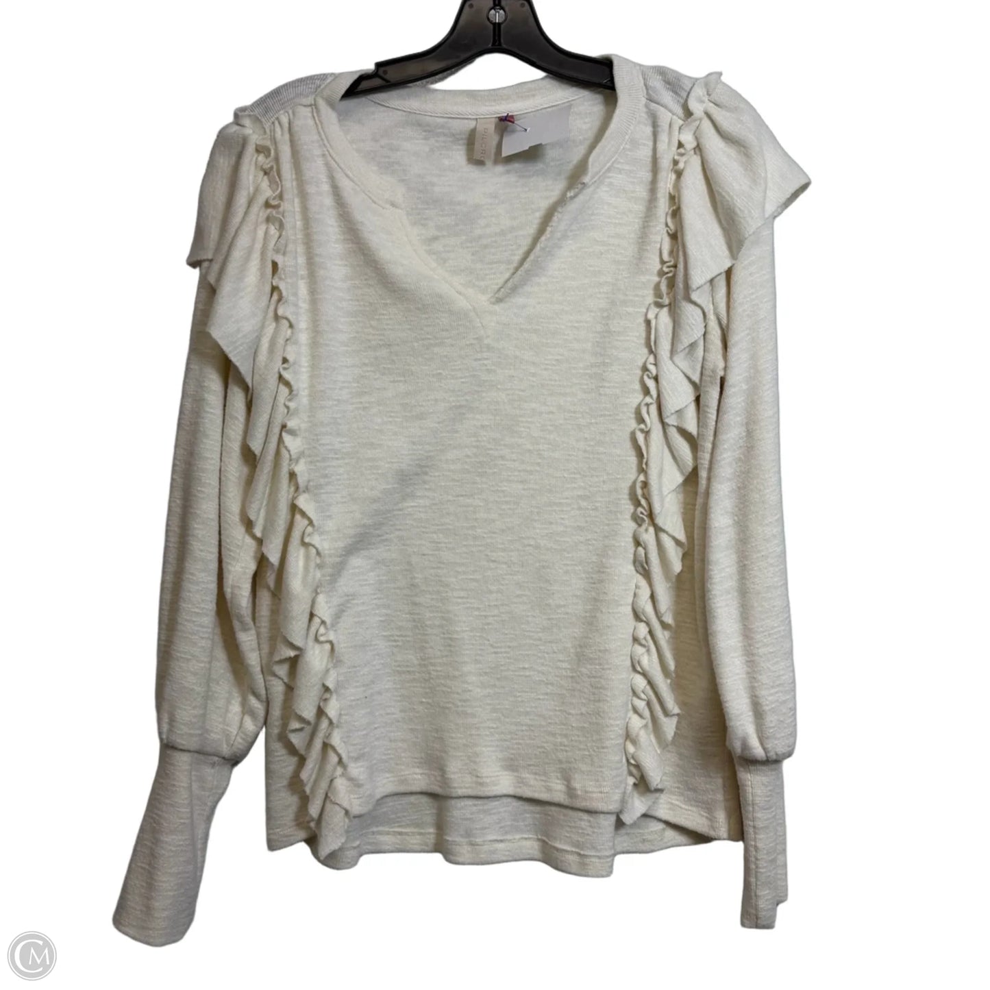 Top Long Sleeve By Pilcro In Ivory, Size: S