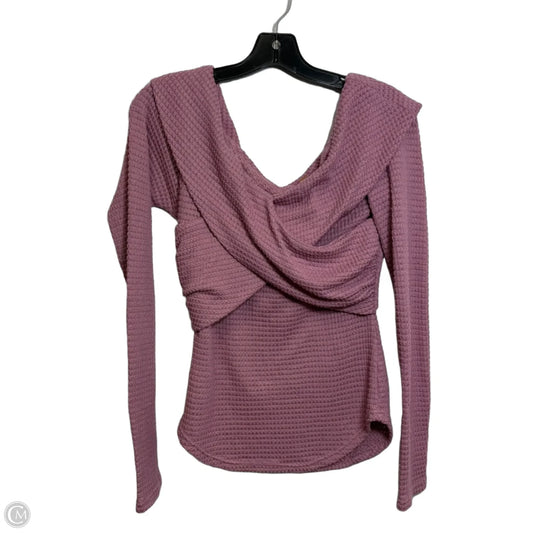 Top Long Sleeve By Free People In Pink, Size: S